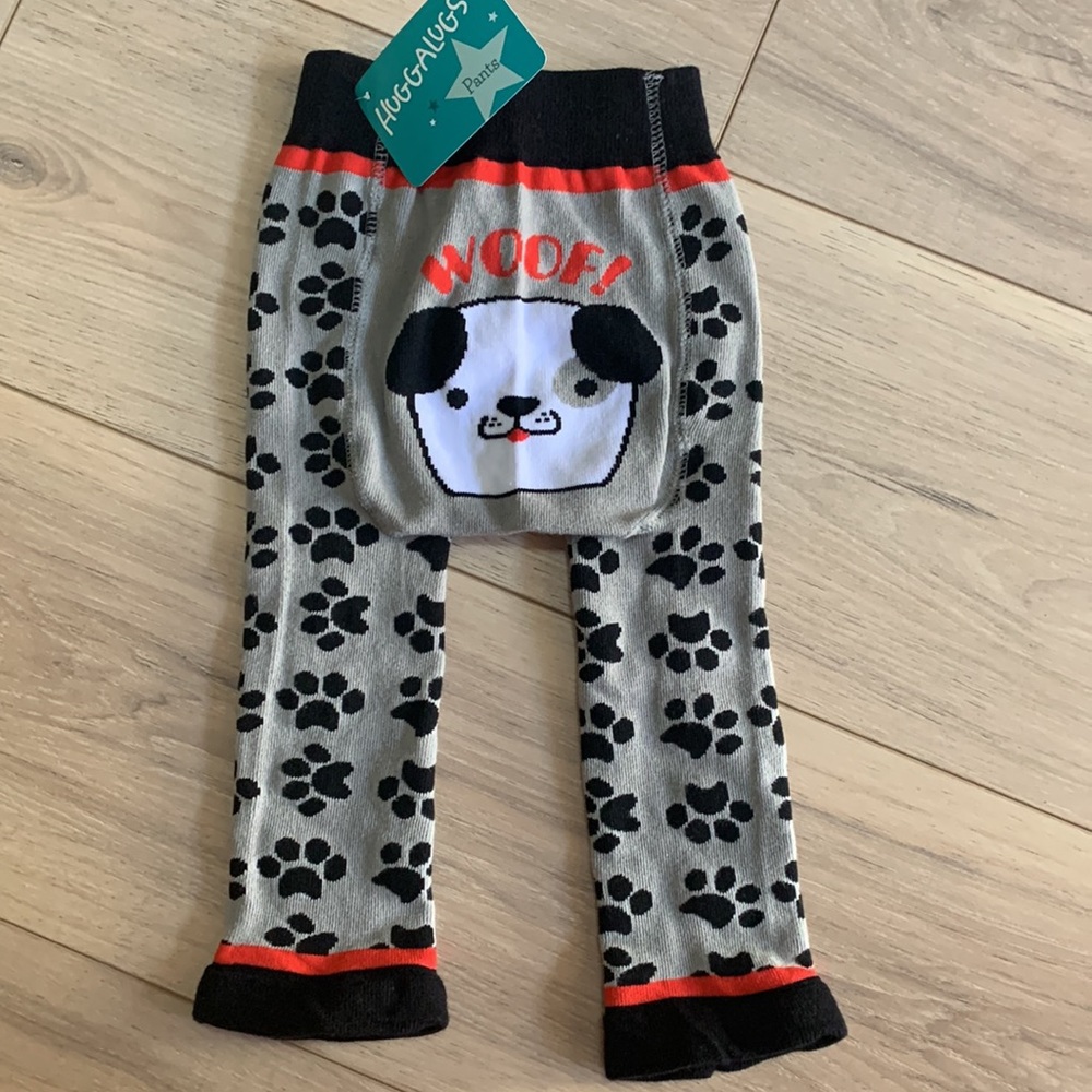 Baby Puppy Paw Print Knit Pants